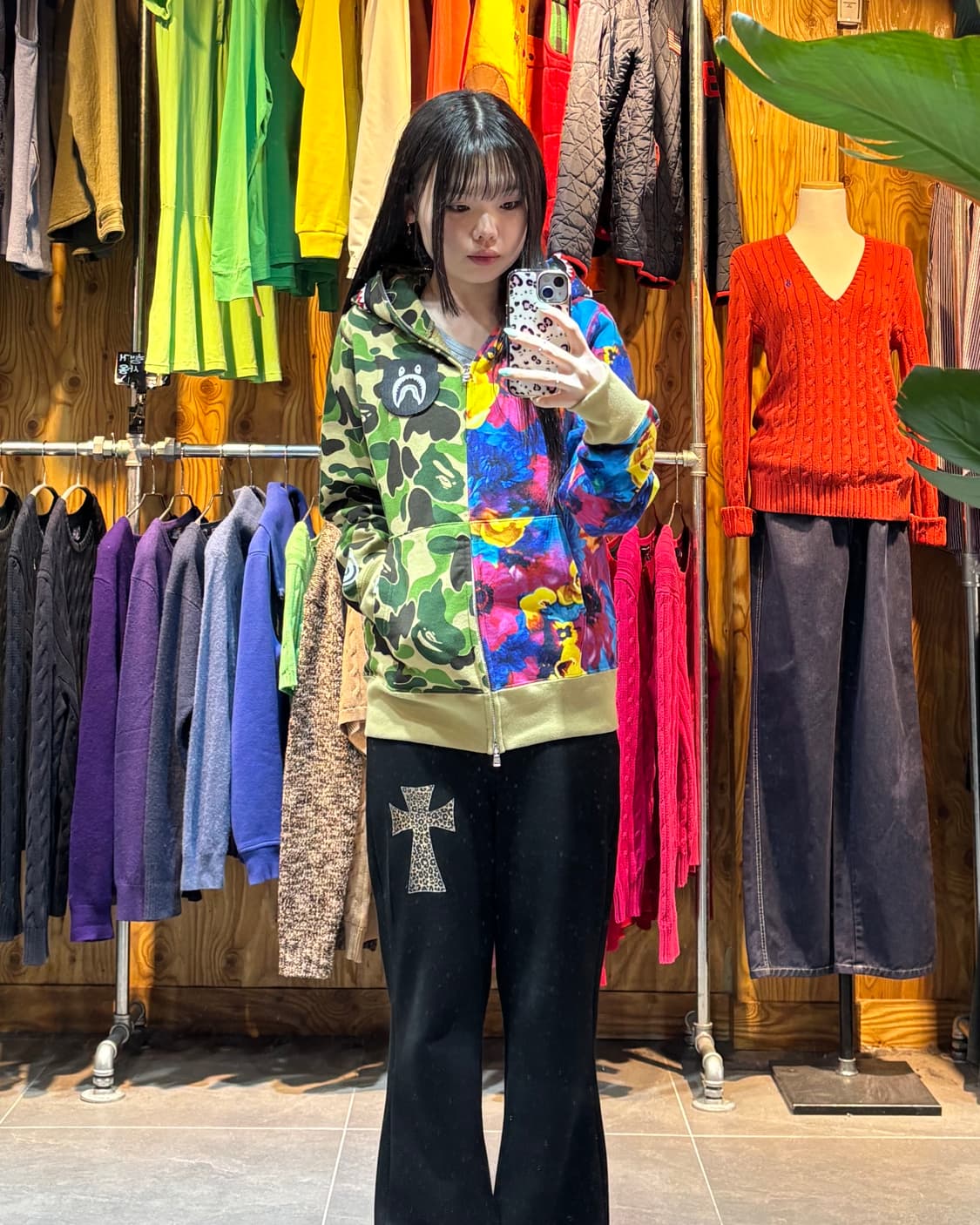 S BAPE x Mika Ninagawa 샤크 카모플라워 패턴 리미티드  상품이미지2