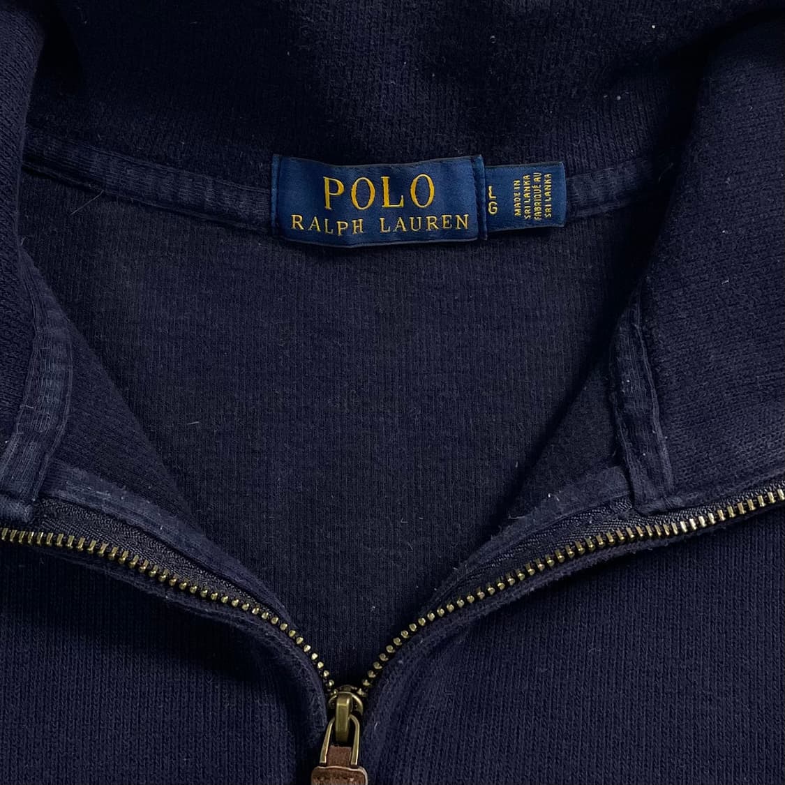폴로 랄프로렌 네이비 반집업 상품이미지5