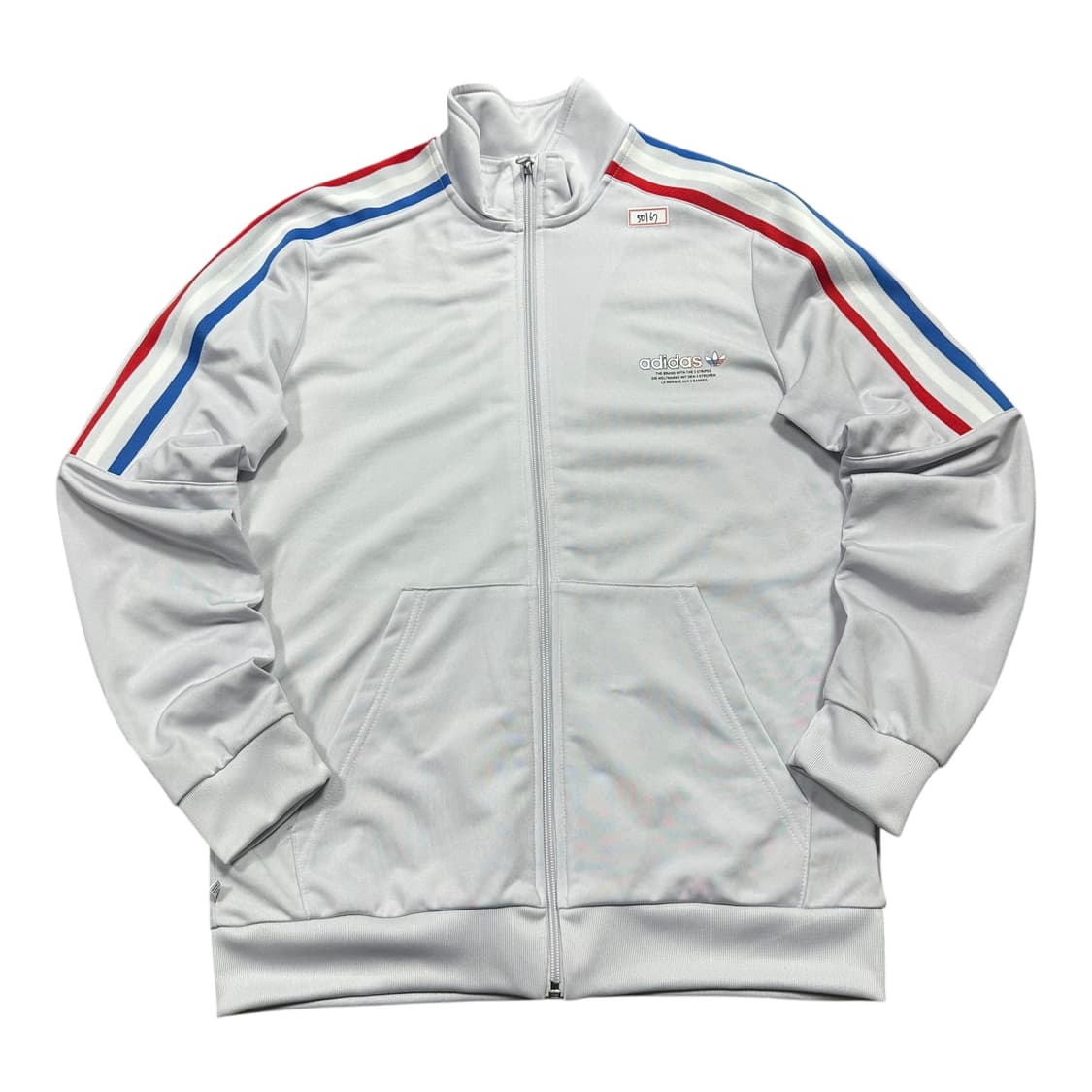 ✨ (바배) 아디다스 그레이 배색 삼선 트랙탑 져지 실측S 상품이미지1