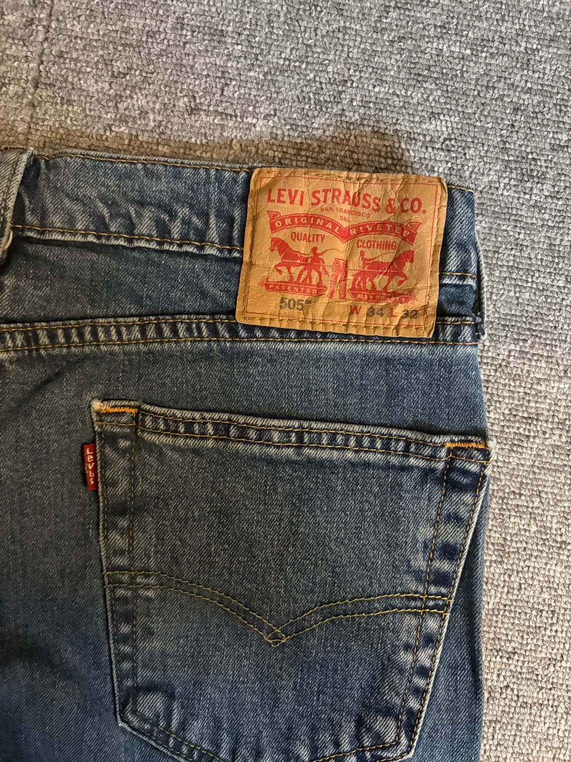 [W34 L32] 리바이스505 데님팬츠/ 03 상품이미지6