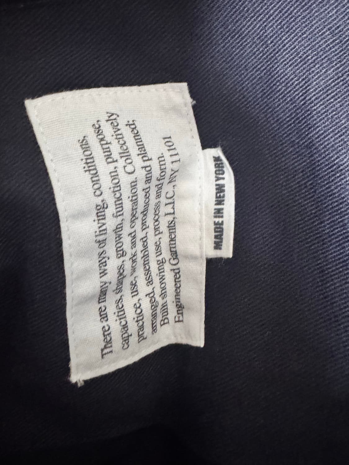 엔지니어드가먼츠 베즈포드 24FW brushed black 상품이미지6