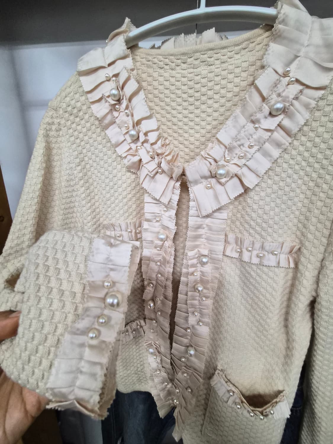 손정완  와플  니팅 자켓 상품이미지6