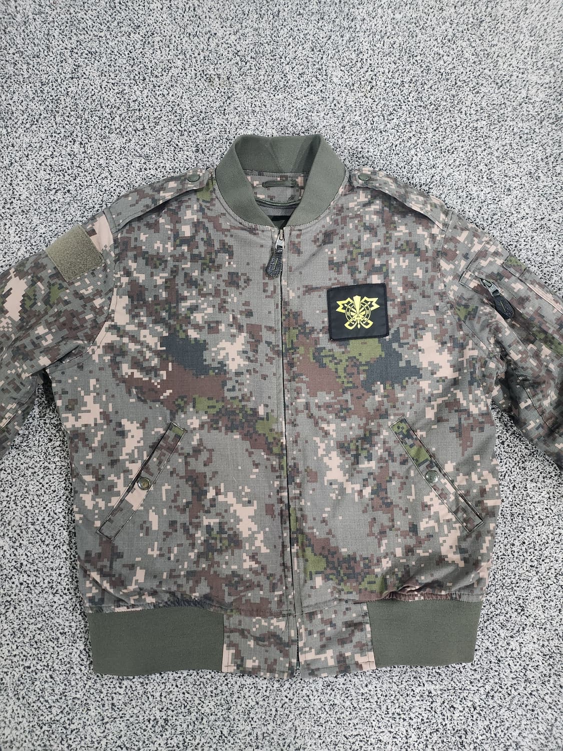 밀리터리 디지털 카모 전차병 점퍼 상태좋음 상품이미지1