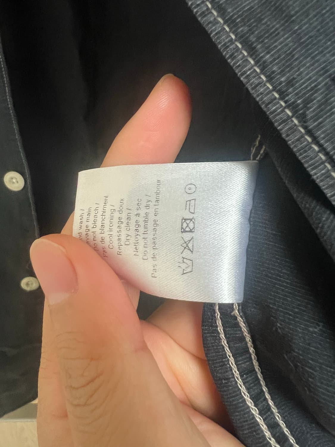 르메르/컨버터블 스티치 반팔셔츠/46 상품이미지7