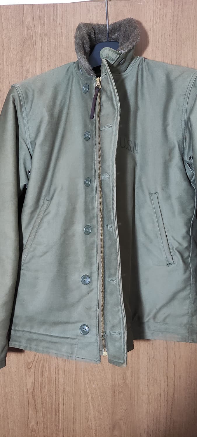 40s 오리지널 usn 덱자켓 100사이즈 표기 38 상품이미지9