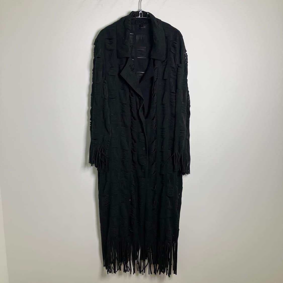 Paskal 파스칼 레이저 컷아웃 프린지 롱코트 M 상품이미지1