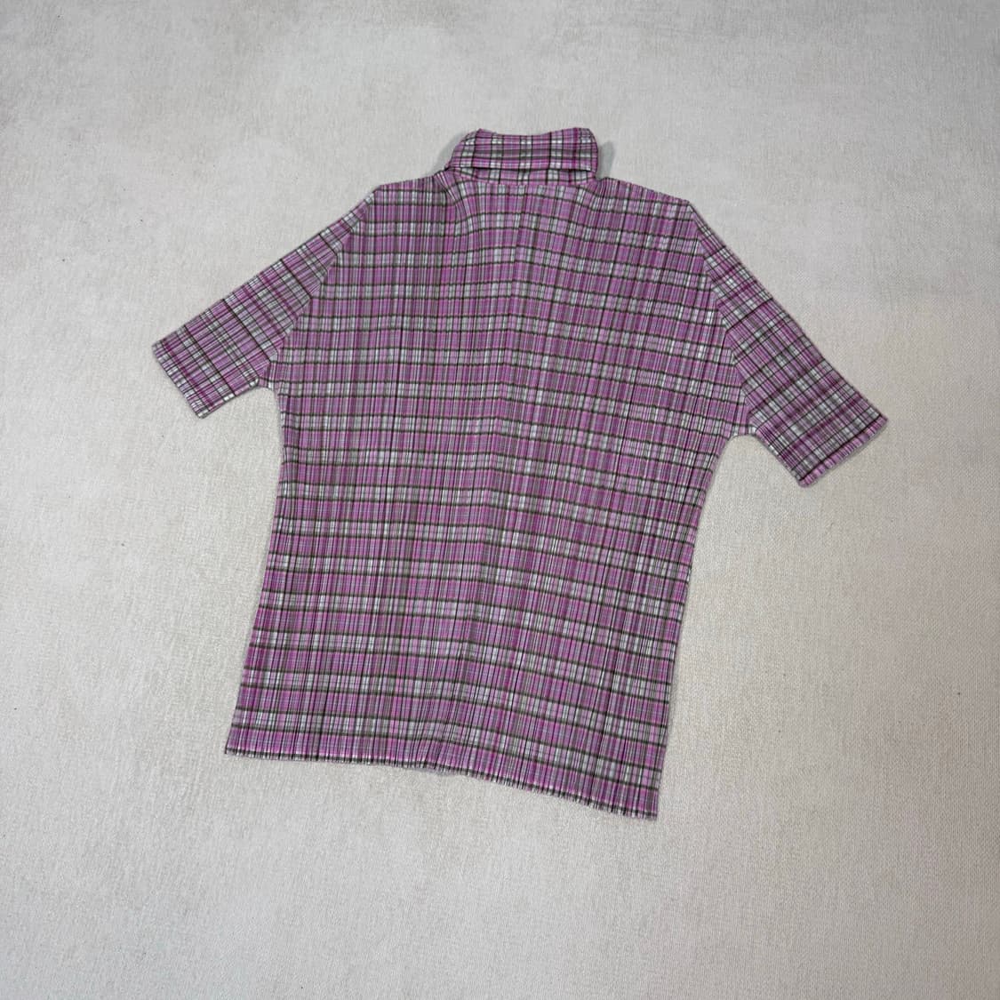 Check Pleated Pullover Sleeveless Shirt 상품이미지4