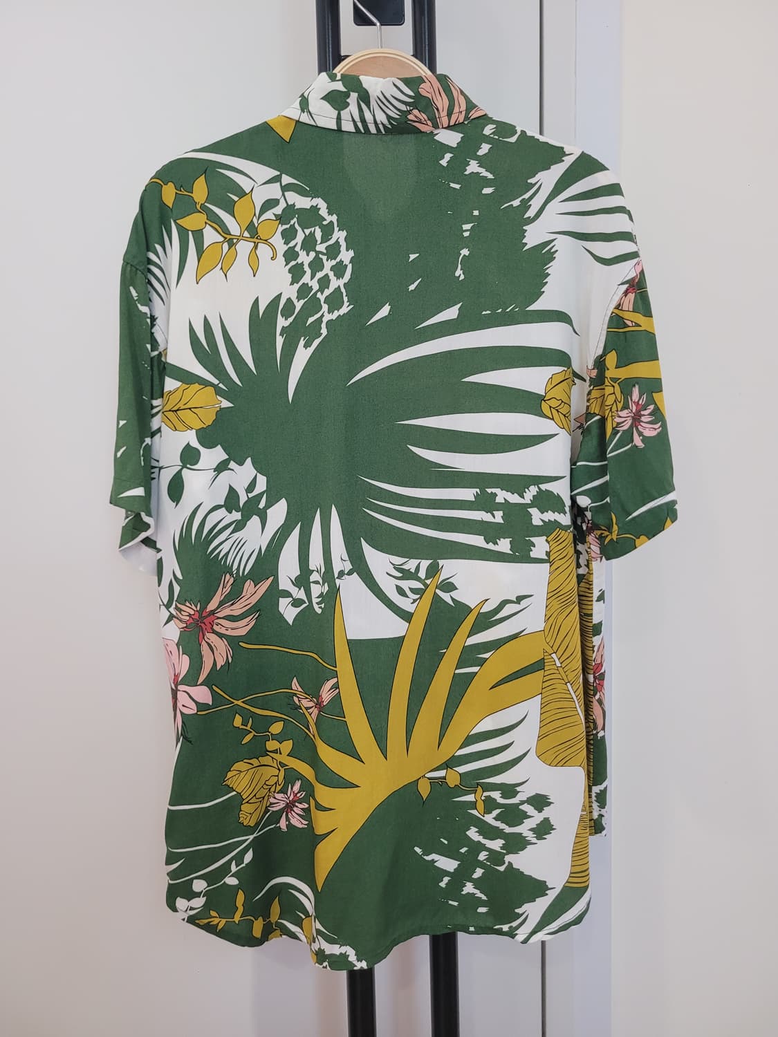 오베이 플라워 프린트 반팔 셔츠 여성용 S사이즈 55~66 상품이미지6