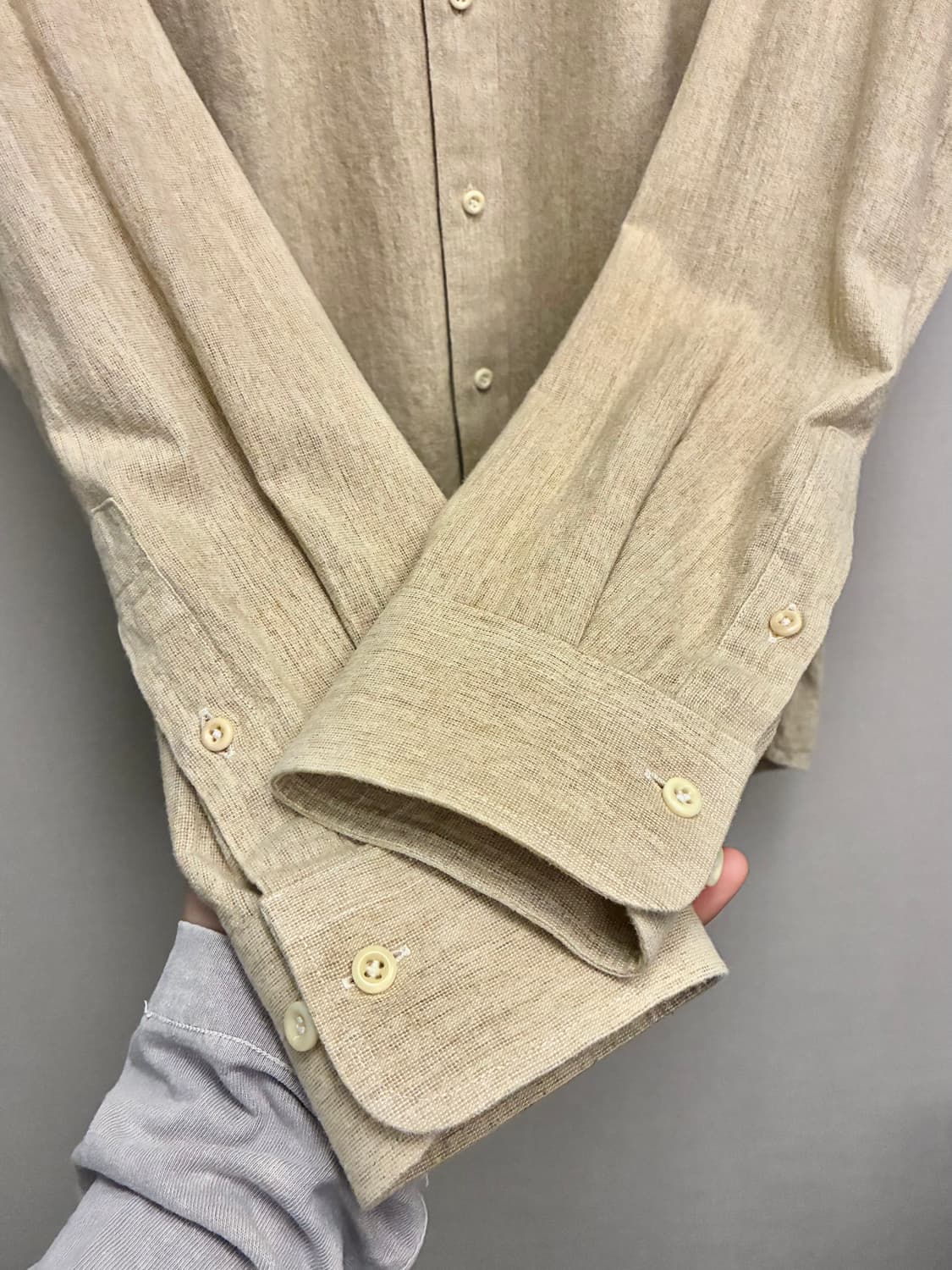 (L/103)Bastong 바스통 206-5 코튼 와이드카라 셔츠 상품이미지6