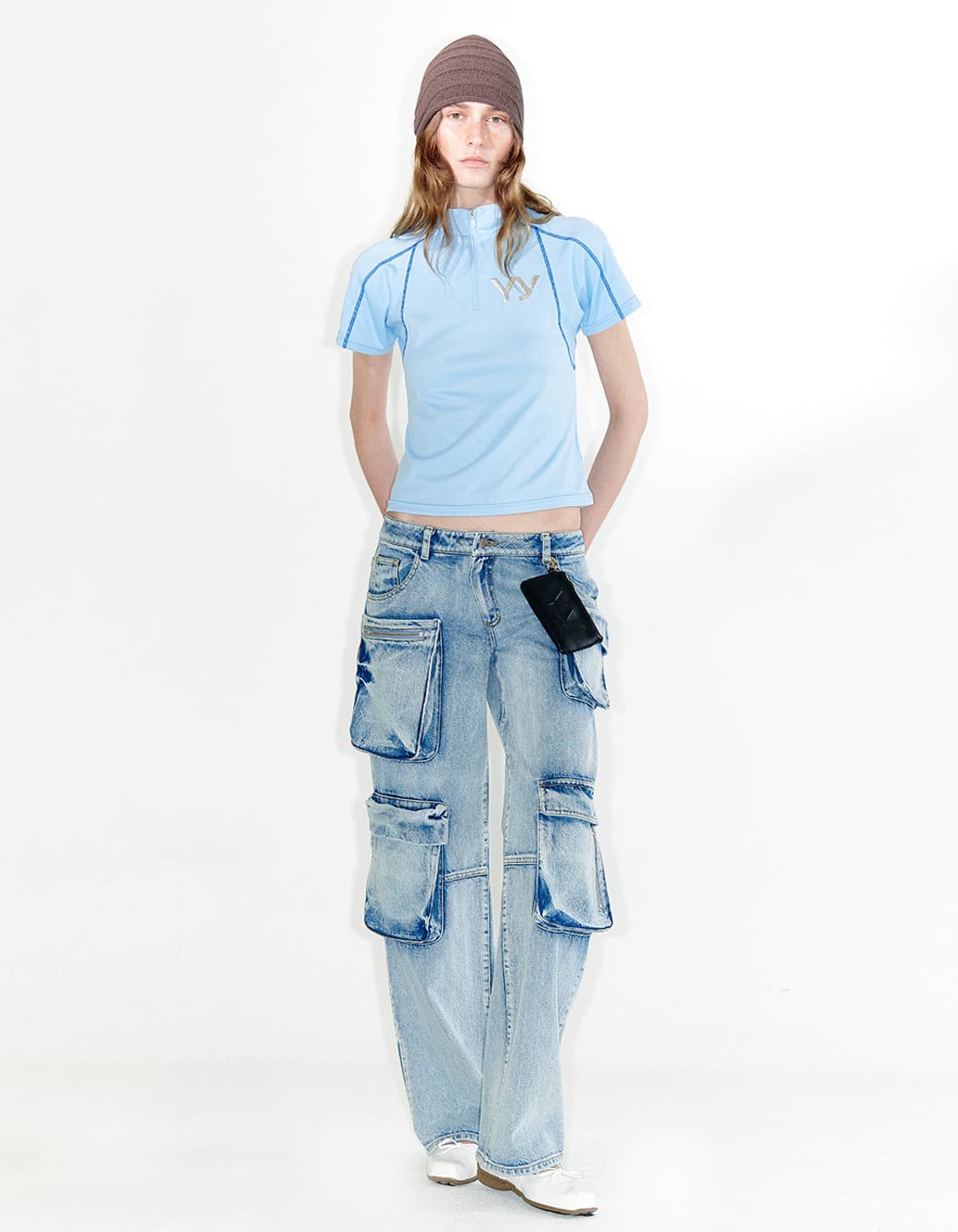 OPENYY CYCLING JERSEY TOP, BLUE 상품이미지2