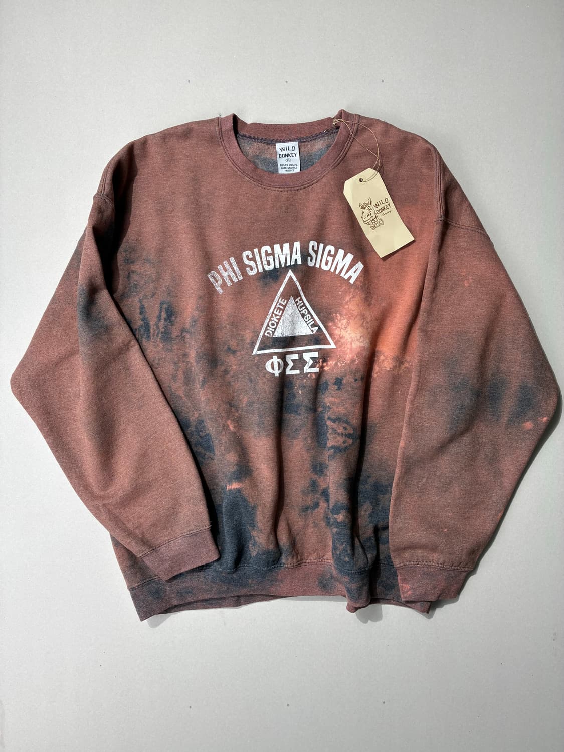 와일드동키 시그마 타이다이 크루넥 스웻 셔츠 XL사이즈 상품이미지1