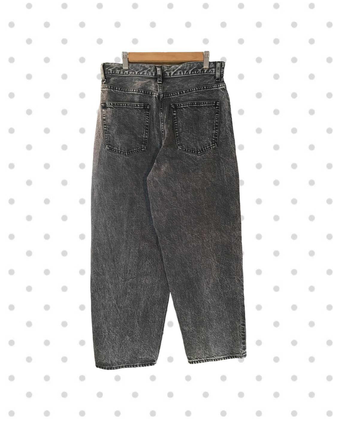 vintage urban street wide denim charcoal 상품이미지6