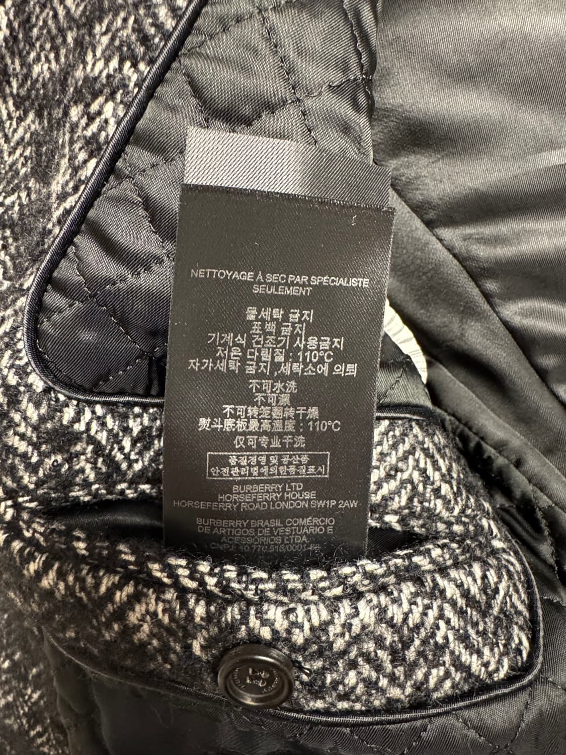 최고의 역작~!! 버버리 프로섬 헤링본 더블 코트 판매 합니다~!! 상품이미지4