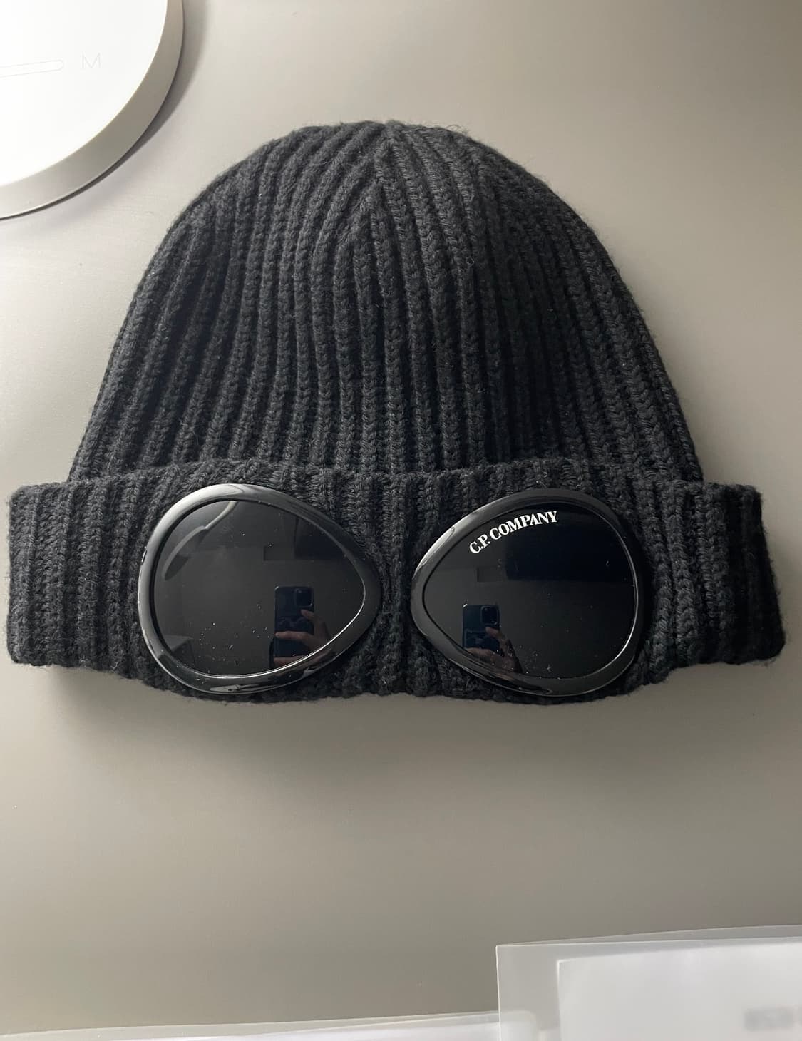 CP컴퍼니 고글 비니 블랙 (새거) 상품이미지1