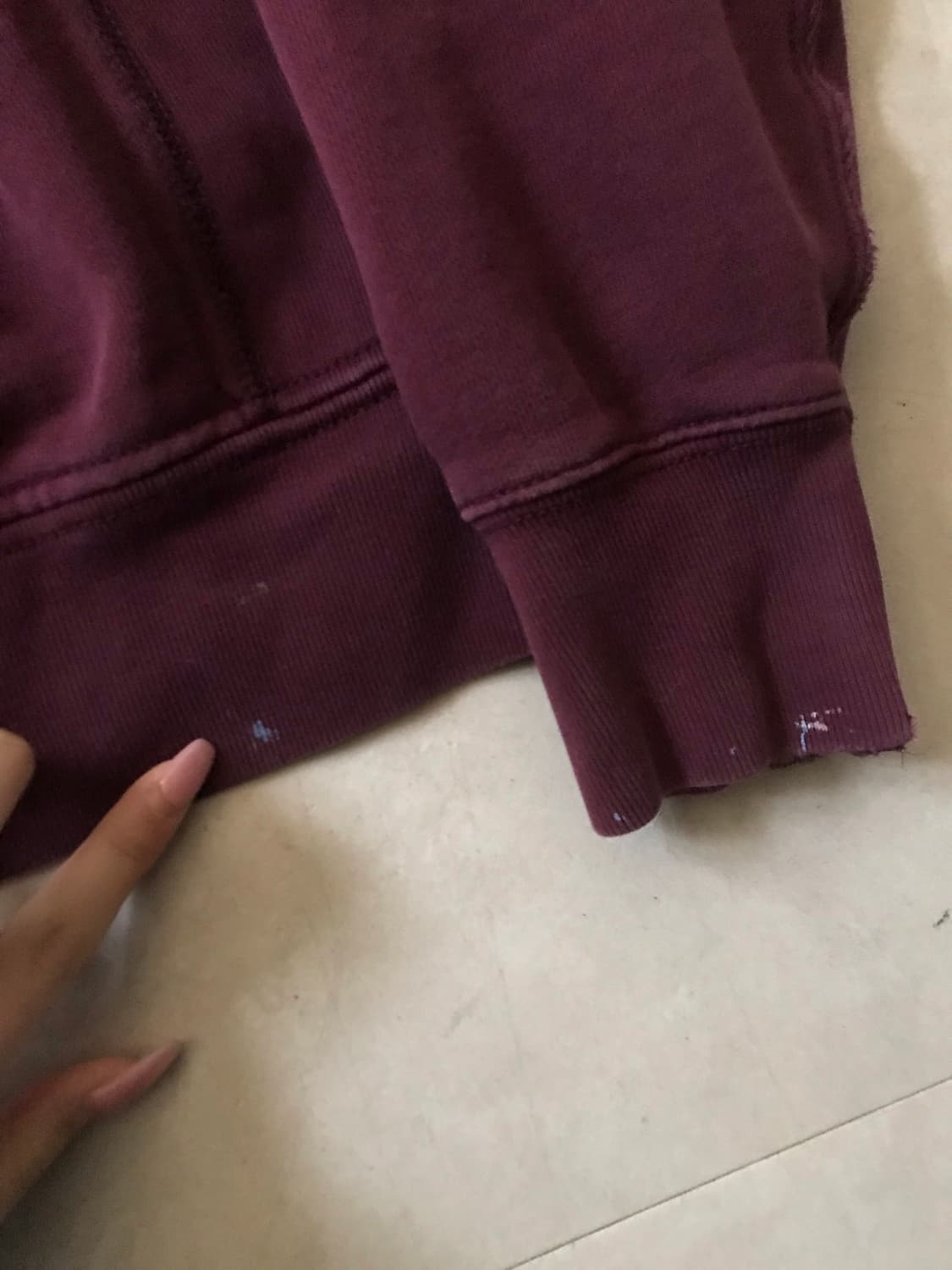 폴로 버건디 후드집업 상품이미지8