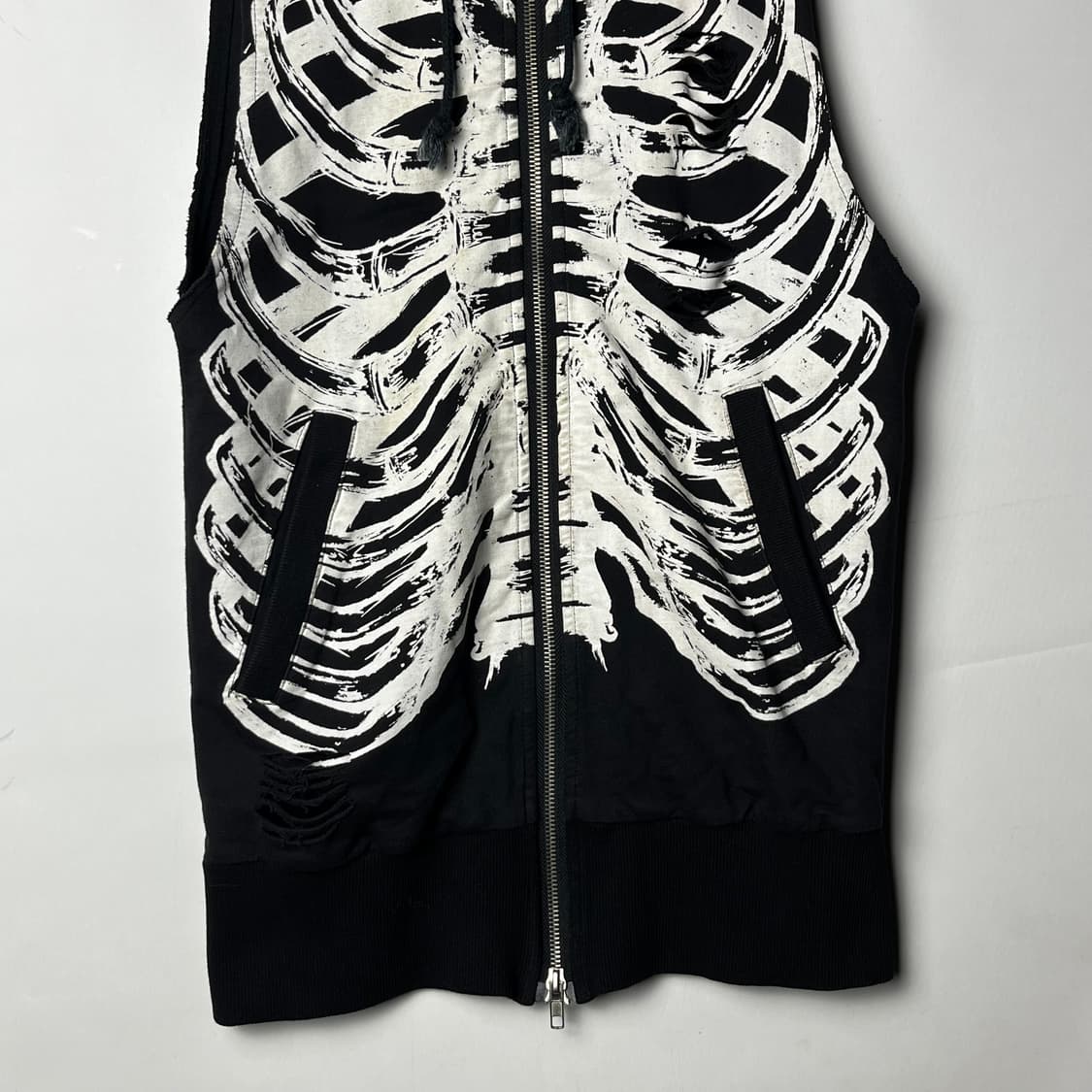 [GLAD NEWS] 글래드뉴스 스켈레턴 슬리브리스 후드집업 상품이미지4