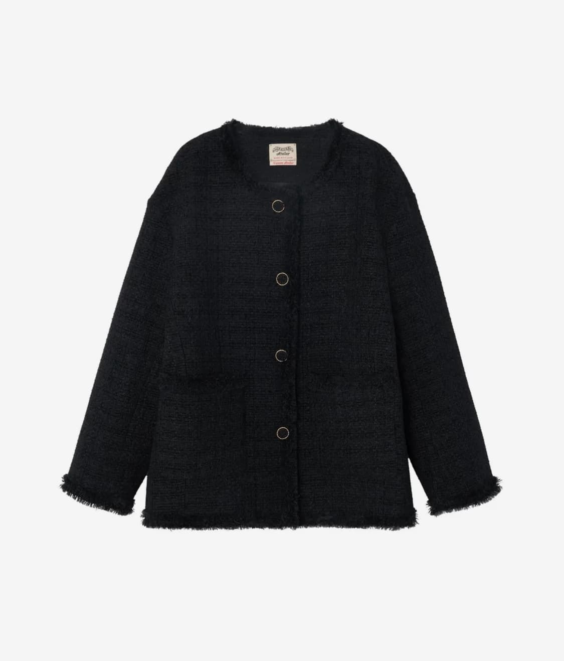 반원아틀리에 트위드 자켓 블랙  상품이미지2