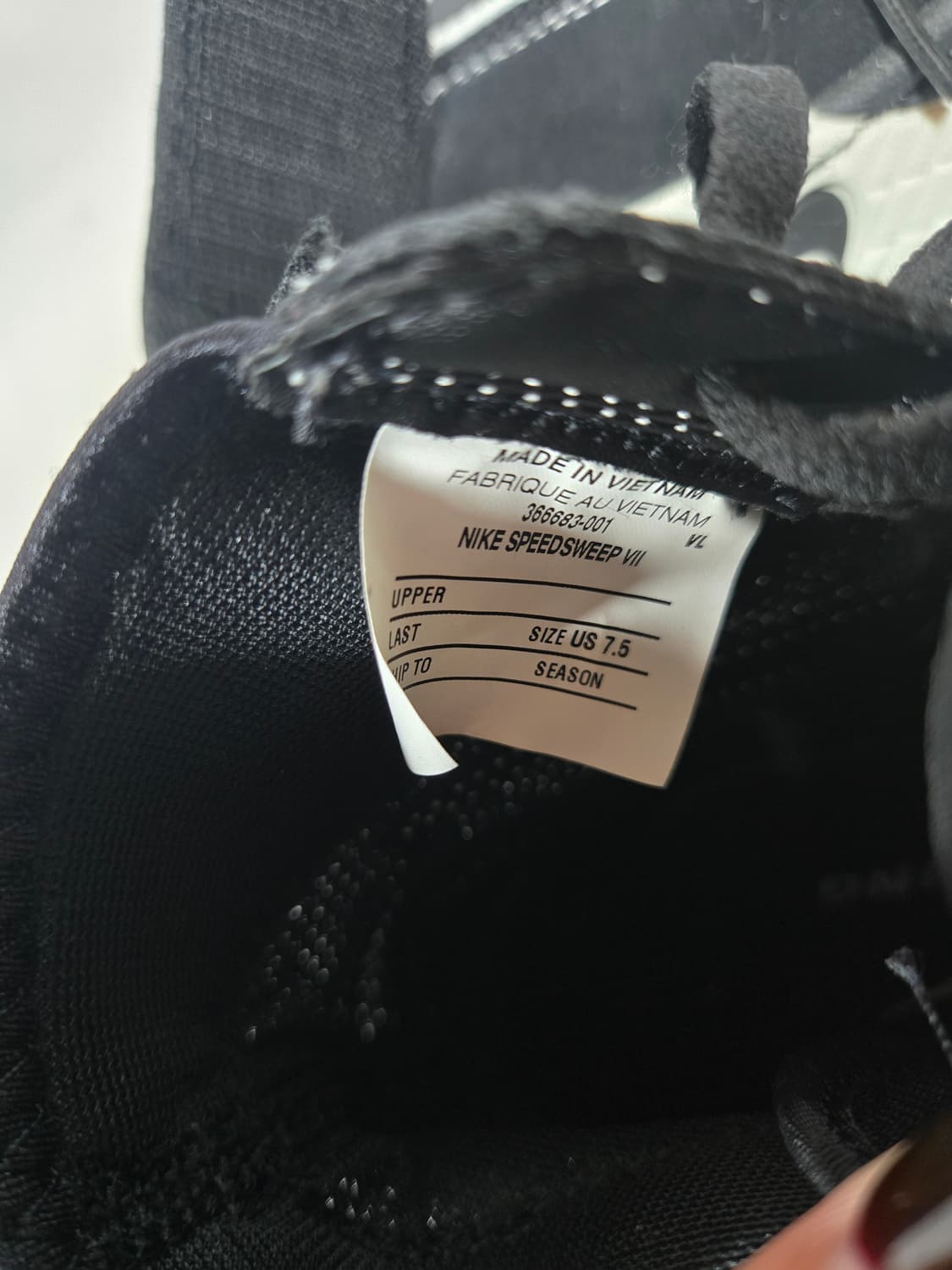 새제품)나이키 스피드스윕 VII 레슬링 복싱화 블랙 255mm 상품이미지6