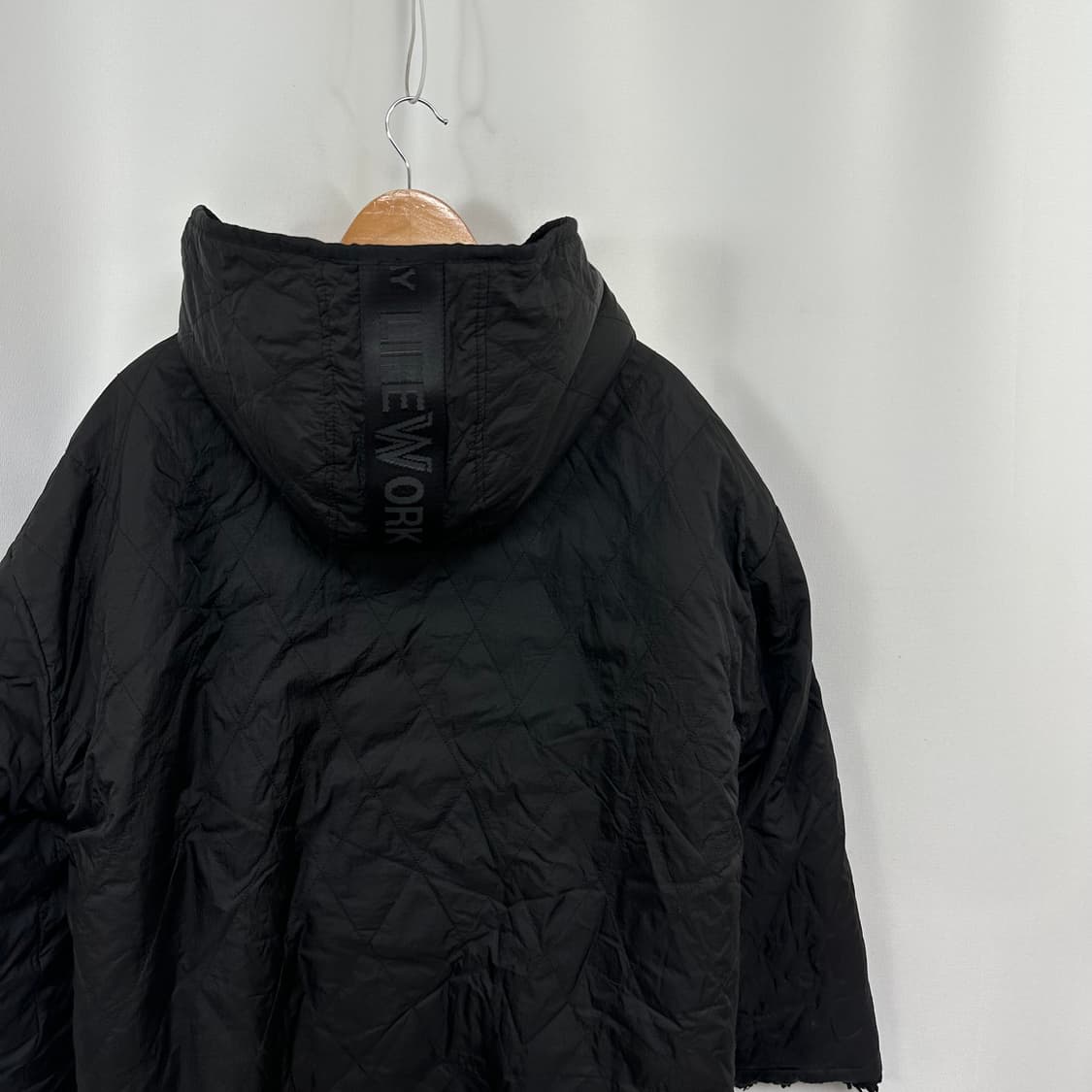  라이프워크 남성 양면 후드롱패딩 점퍼 검정 FREE 상품이미지8