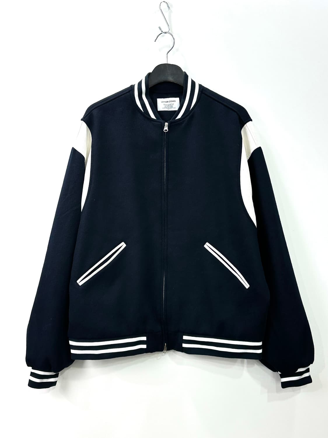 레테르코모 빅 어워드 스타디움 울 바시티 자켓 블랙 XL 상품이미지1