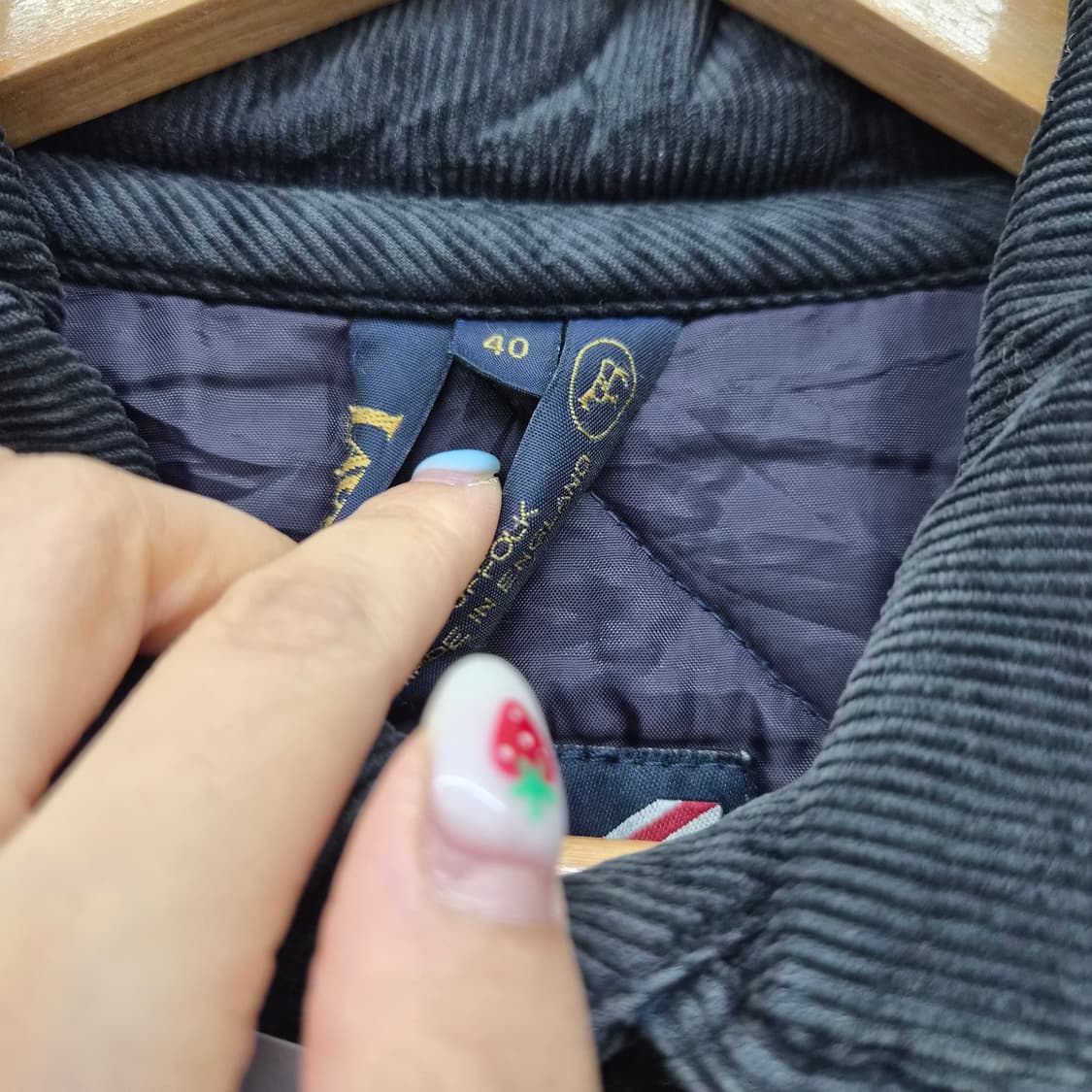 라벤햄 클래식 블랙 퀼팅 자켓 남성 M 상품이미지4