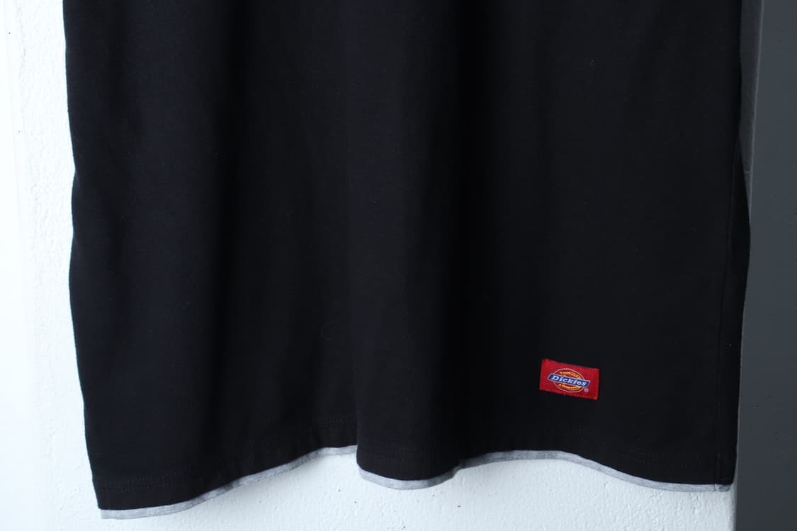 (XL-2XL) 디키즈 반팔 티셔츠 스몰로고 레이어드 블랙-H32966 상품이미지4