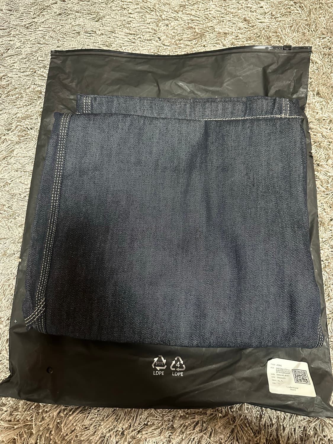 [3] 프로젝트 GR 레트로 배기 데님 팬츠 다크네이비 상품이미지4