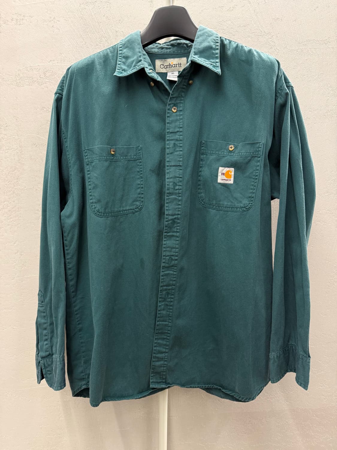 carhartt 칼하트 긴팔 워크 셔츠 그린 XL 상품이미지2