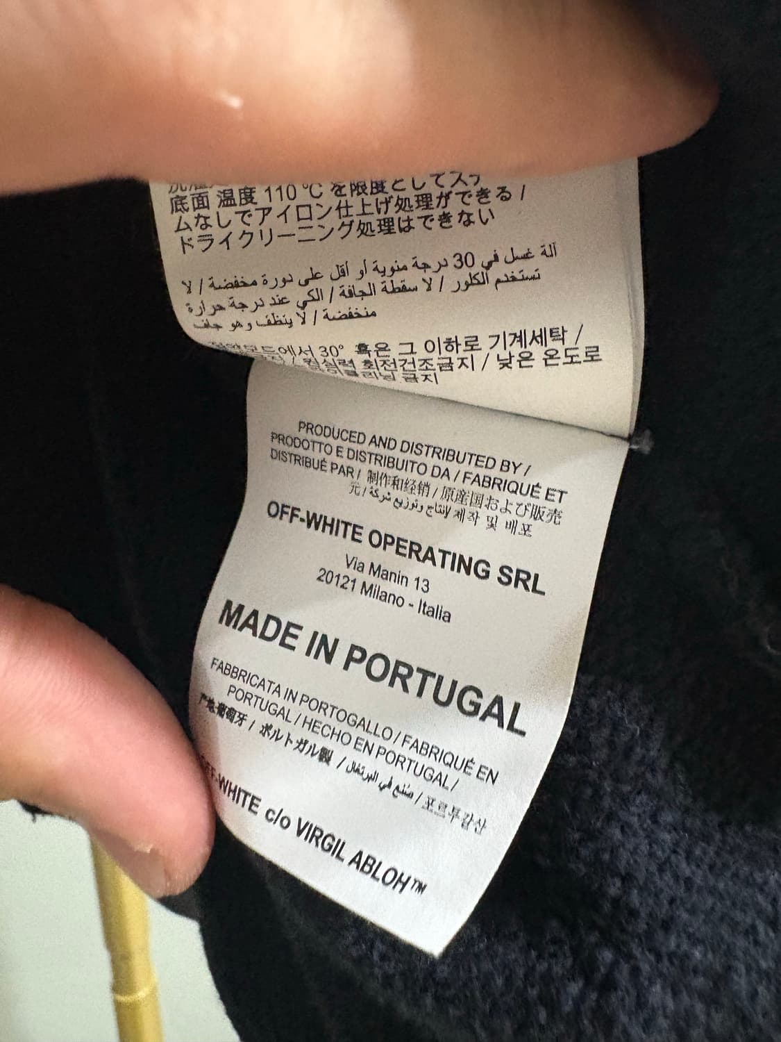 오프화이트 테이프 애로우 맨투맨 상품이미지6