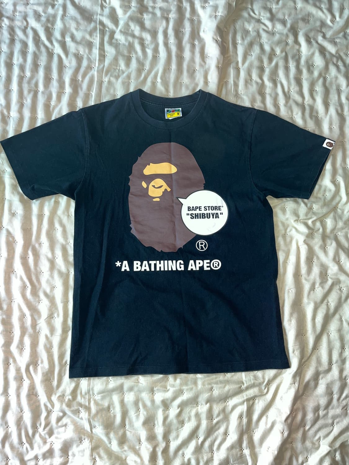 베이프 바이 베이싱 에이프 티셔츠 블랙 상품이미지1