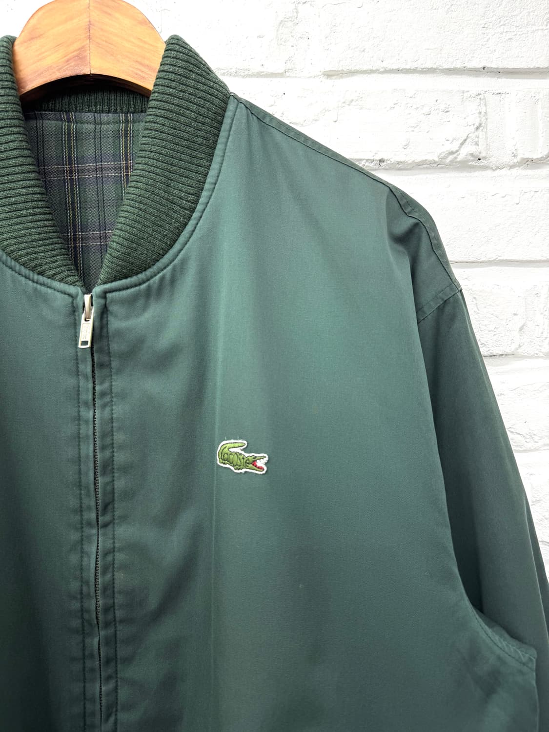 라코스테 그린 체크 리버시블 자켓 상품이미지9