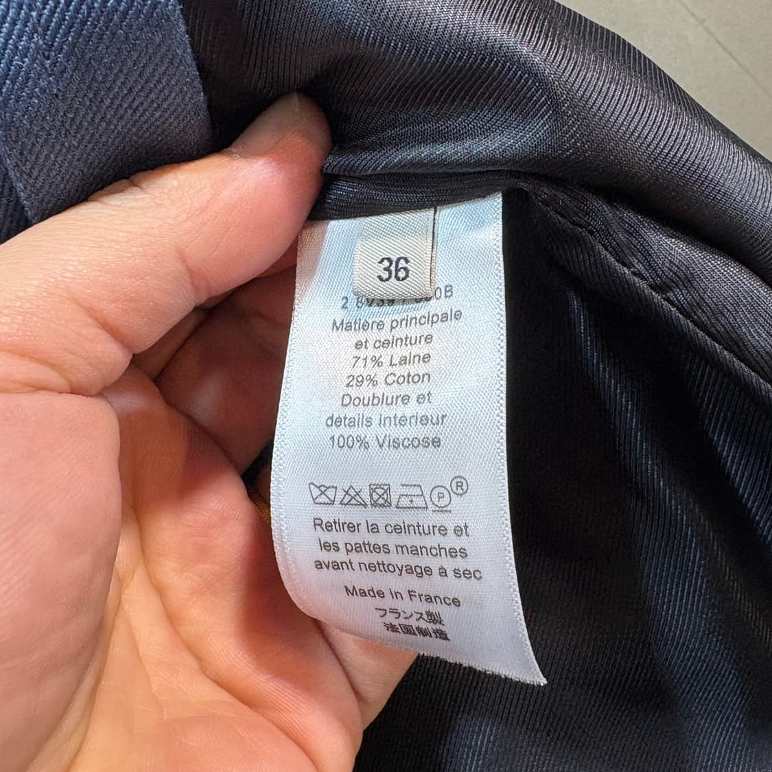 [36] CELINE 셀린느 블루 트렌치 코트 상품이미지7