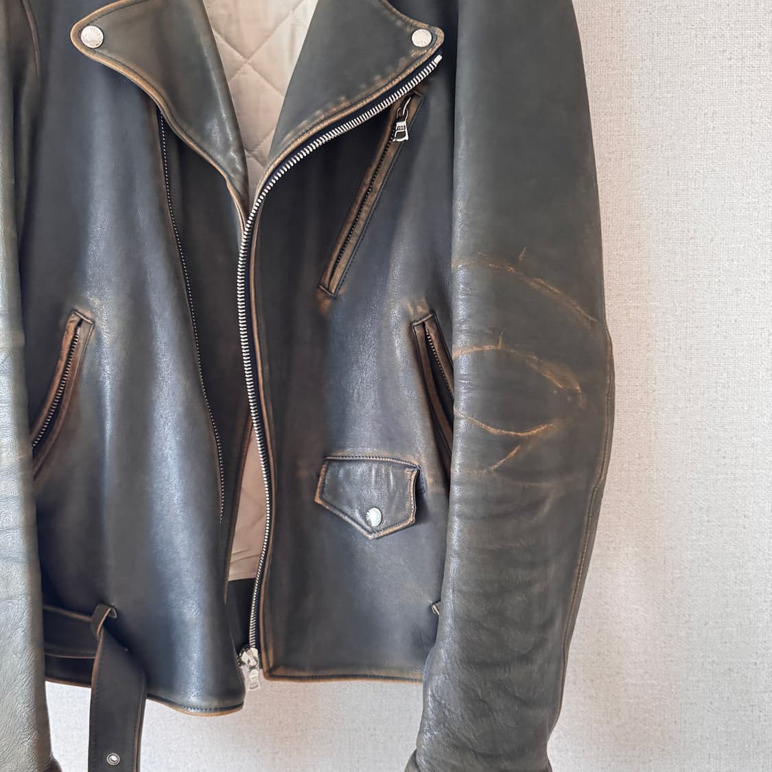 XL) 비즈빔 Strabler antique rider jacket 상품이미지2