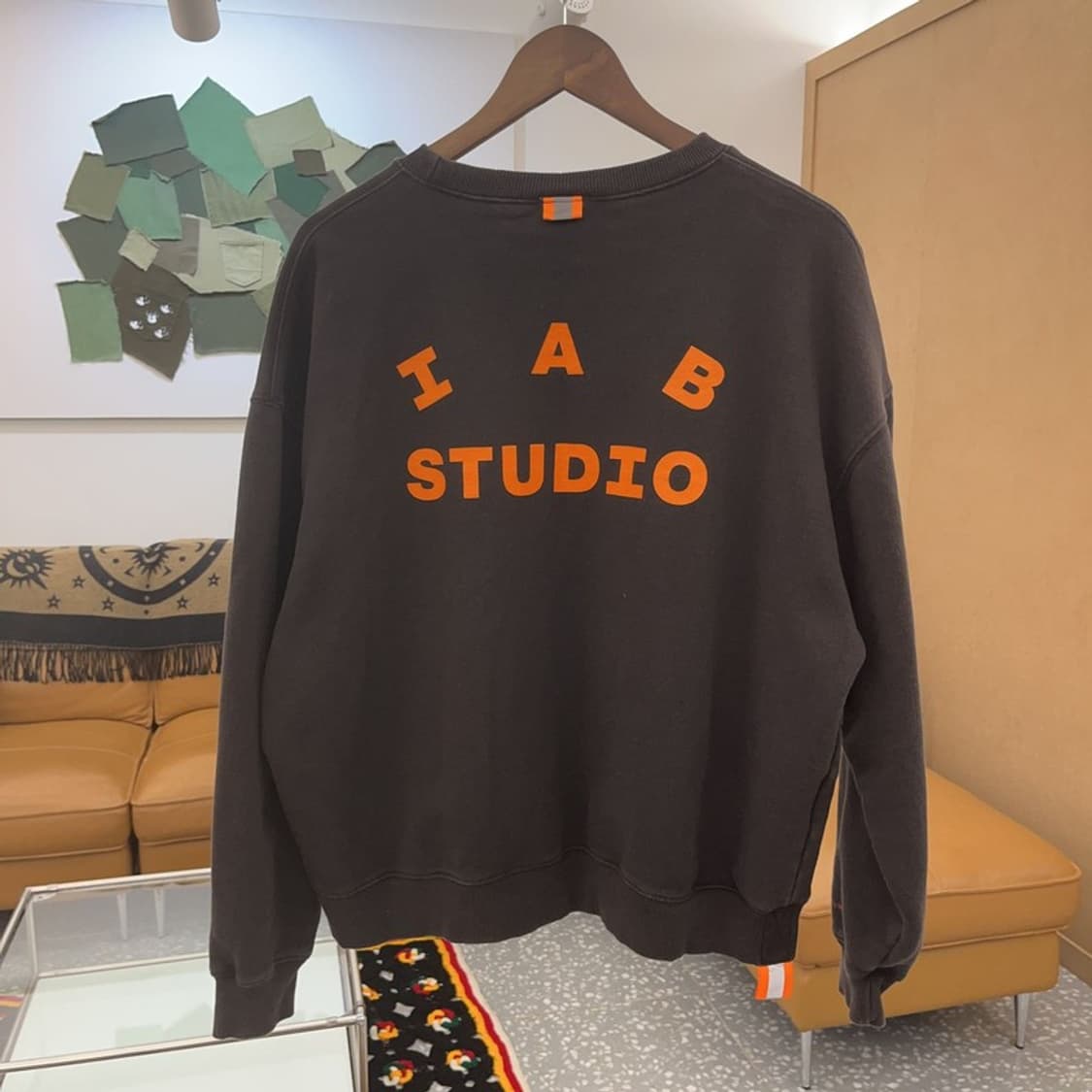 아이앱스튜디오 두산 오버핏 기모 스웻셔츠 맨투맨 100 C06395 상품이미지5