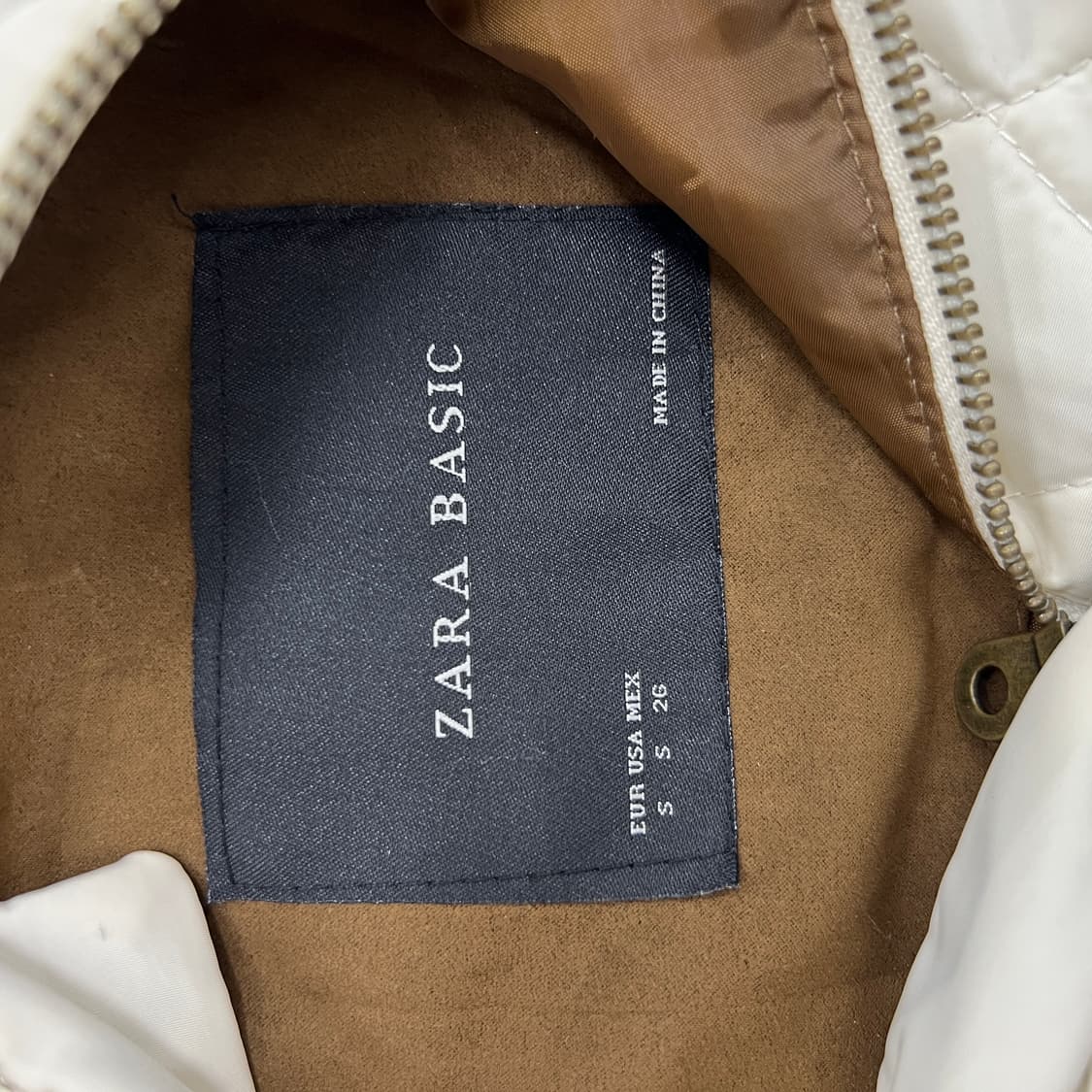 자라 베이직 스웨이드 퀄팅 베스트 S 상품이미지3