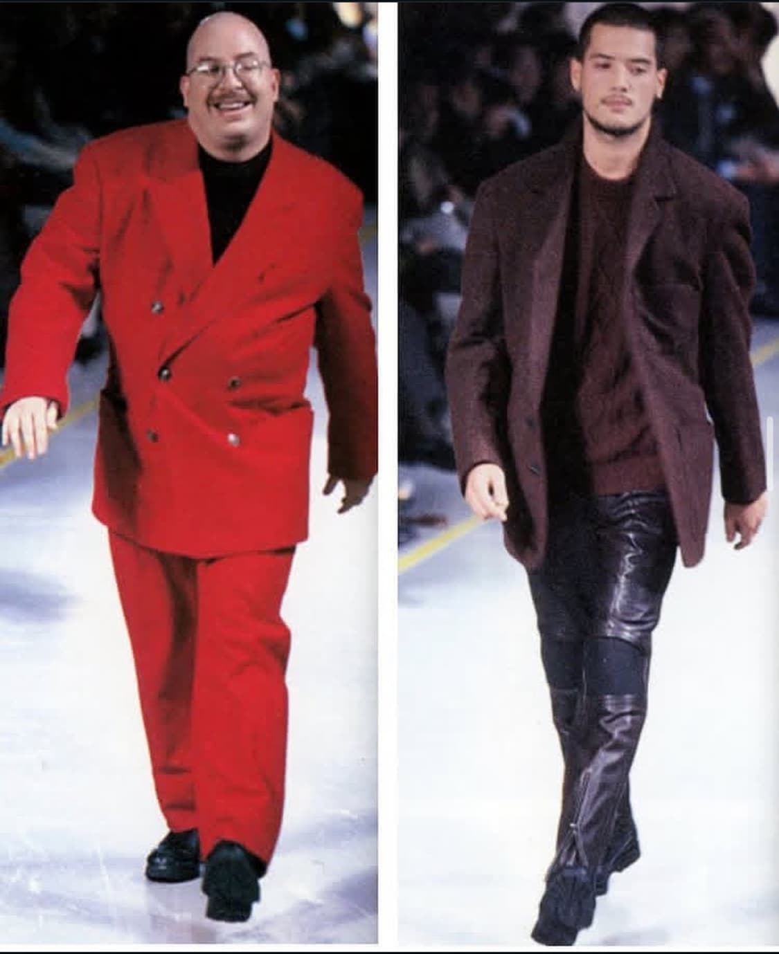 1996AW 이세이미야케 레더 바이커 팬츠 상품이미지2