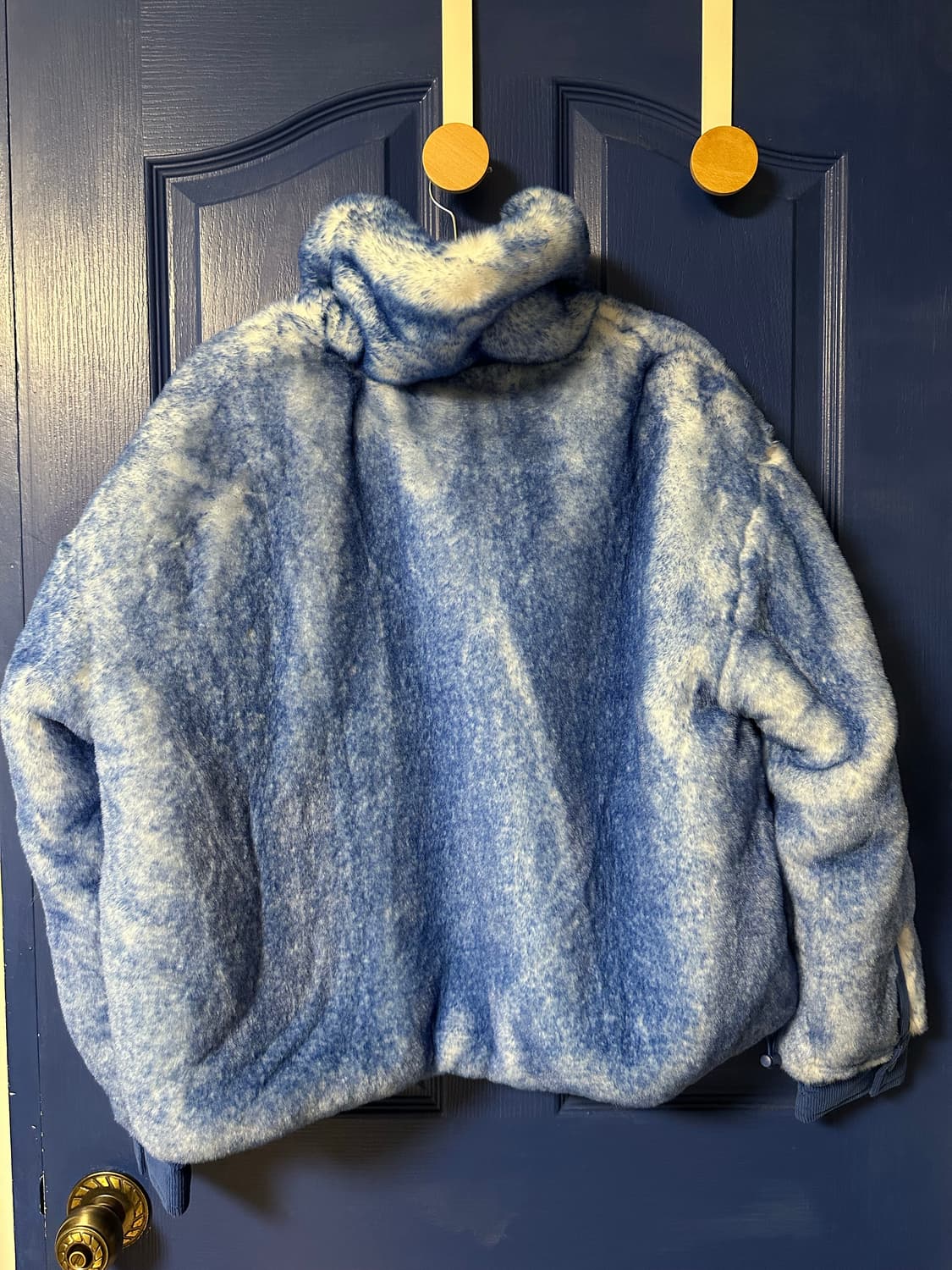 하우스오브써니 블루 퍼 아노락 점퍼 상품이미지4