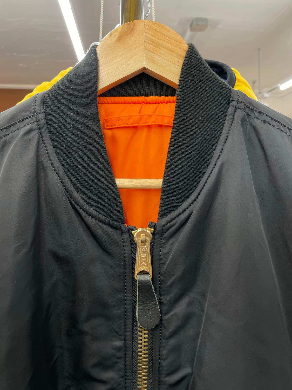 알파인더스트리 Military Ma-1 블랙 항공점퍼 상품이미지5