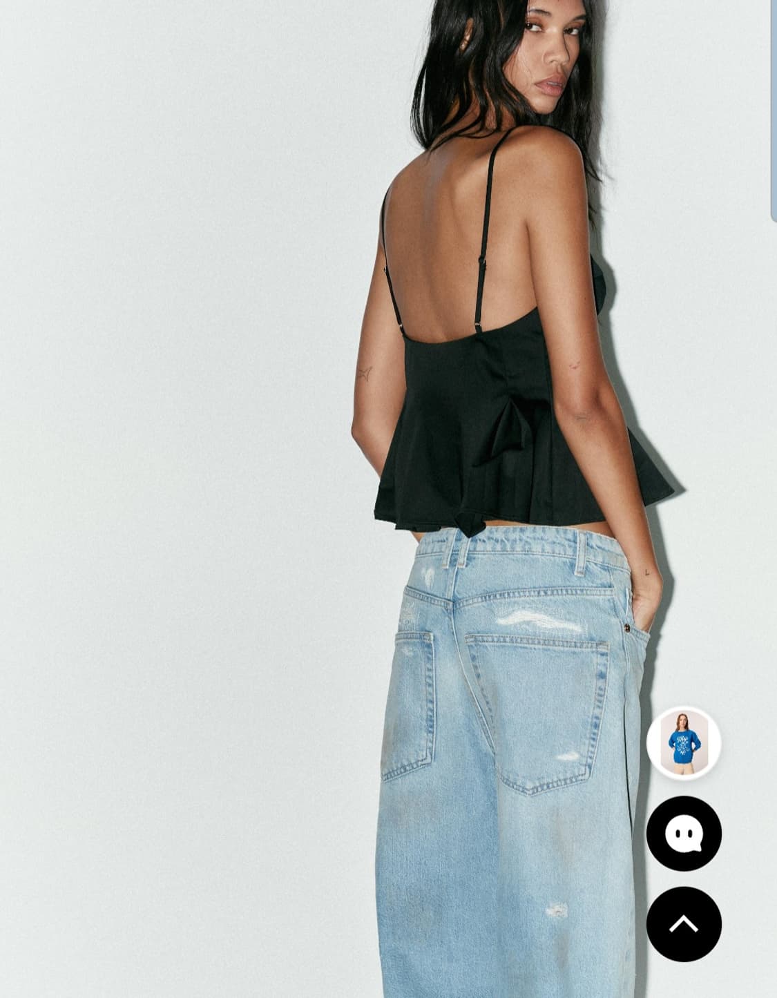 ZARA 포플린 크롭트 탑 상품이미지4