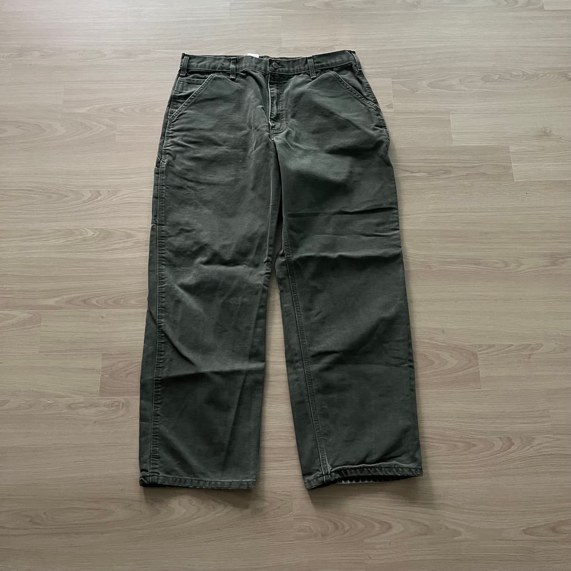 [36X30] 빈티지 칼하트 카펜터팬츠 모스그린 상품이미지1