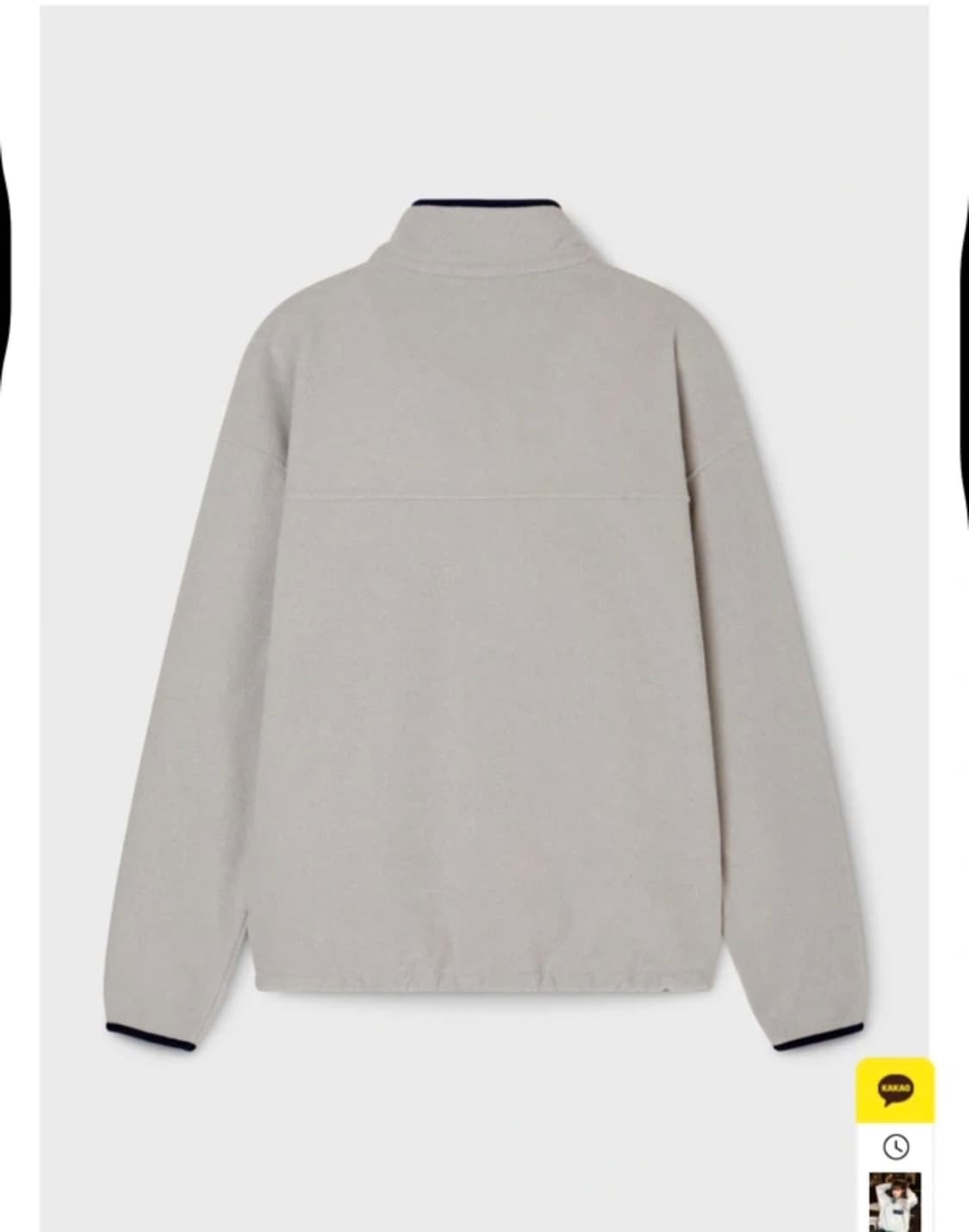 후아유 컬러 포인트 플리스 집업  상품이미지2