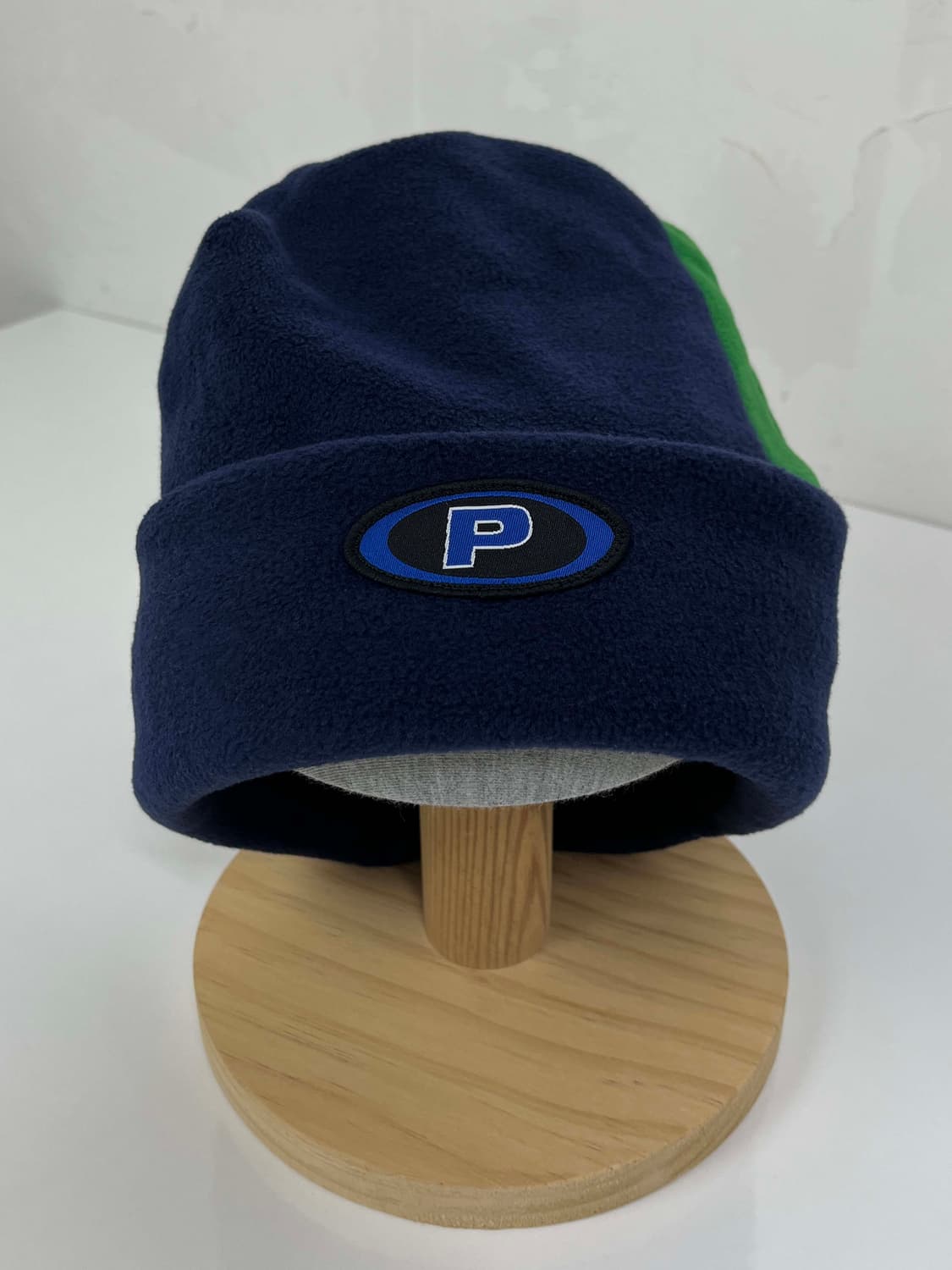 90's 폴로 랄프로렌 p와펜 스펠아웃 네이비 플리스 비니 상품이미지2