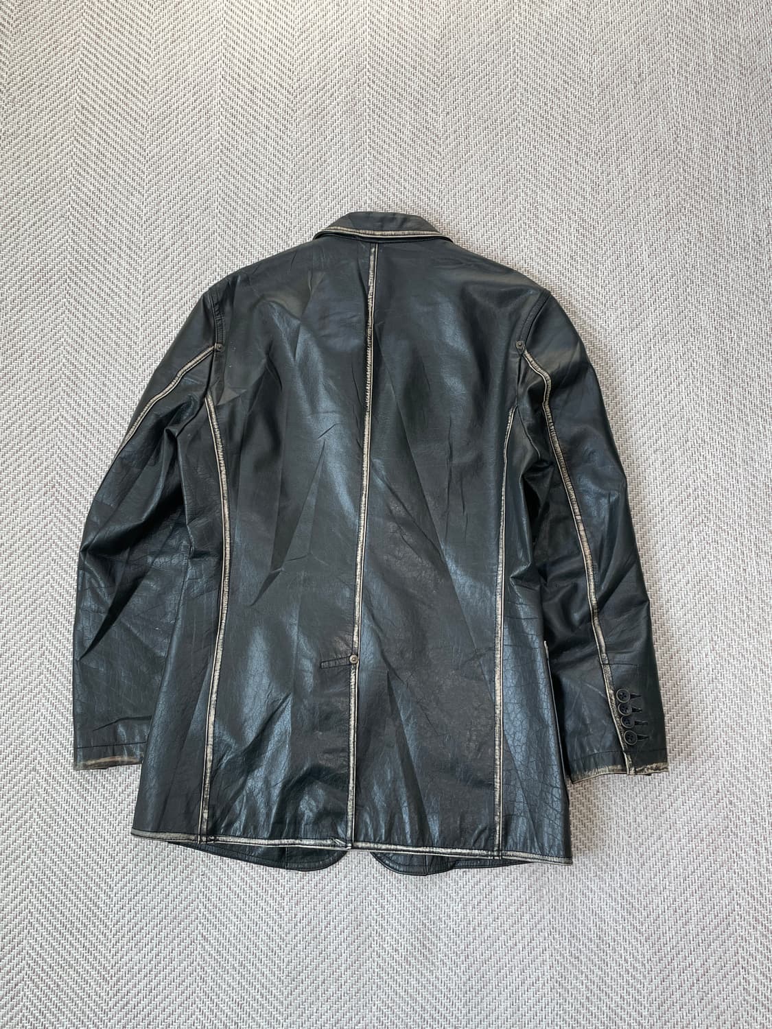 빈티지 양가죽 테일러드 가죽 자켓 J03714 상품이미지7