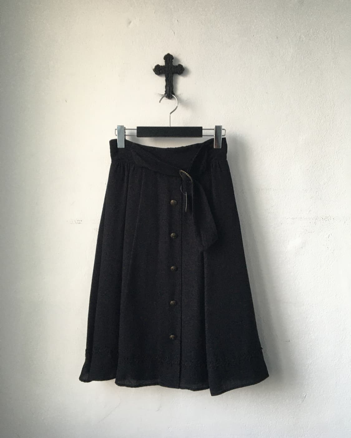 Belted button point skirt 상품이미지1