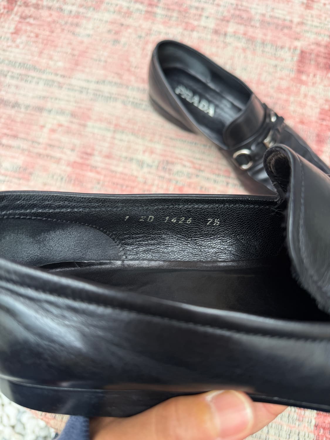 2000s PRADA LEATHER BUCKLE LOAFER 프라다 로퍼 상품이미지5