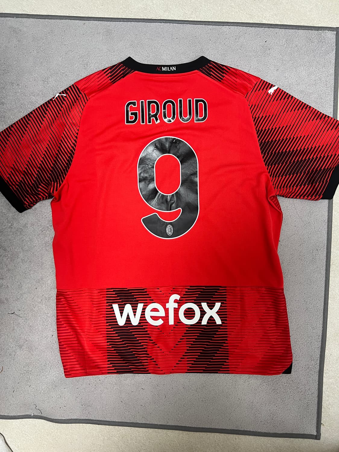 AC밀란 지루 마킹 유럽 XL 사이즈 상품이미지2