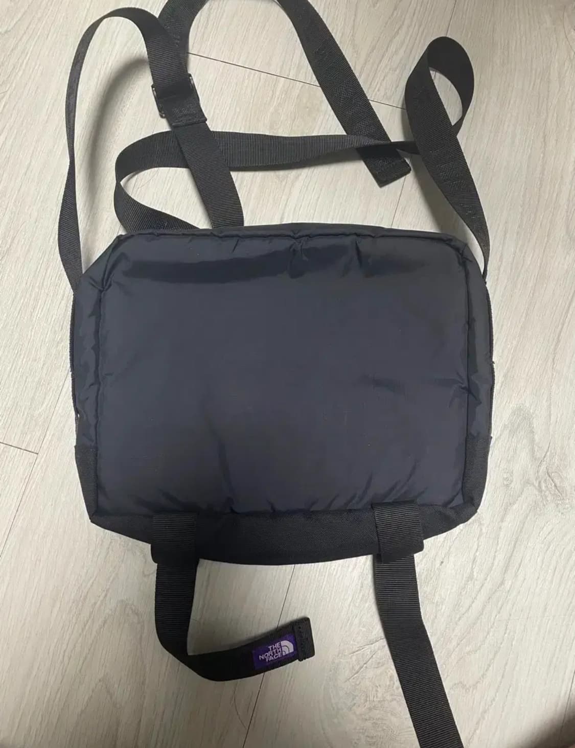 노스페이스 퍼플라벨 코듀라 나일론 숄더백 크로스백 블랙 상품이미지2