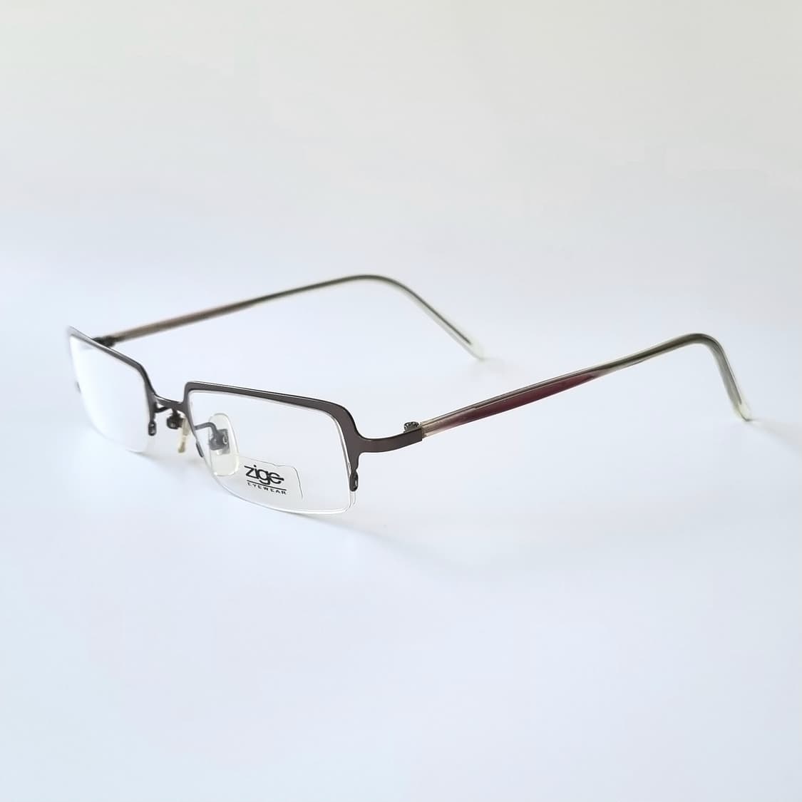 데드스탁 지적인 무드 슬림 직사각형 하프림 안경테  642 상품이미지3