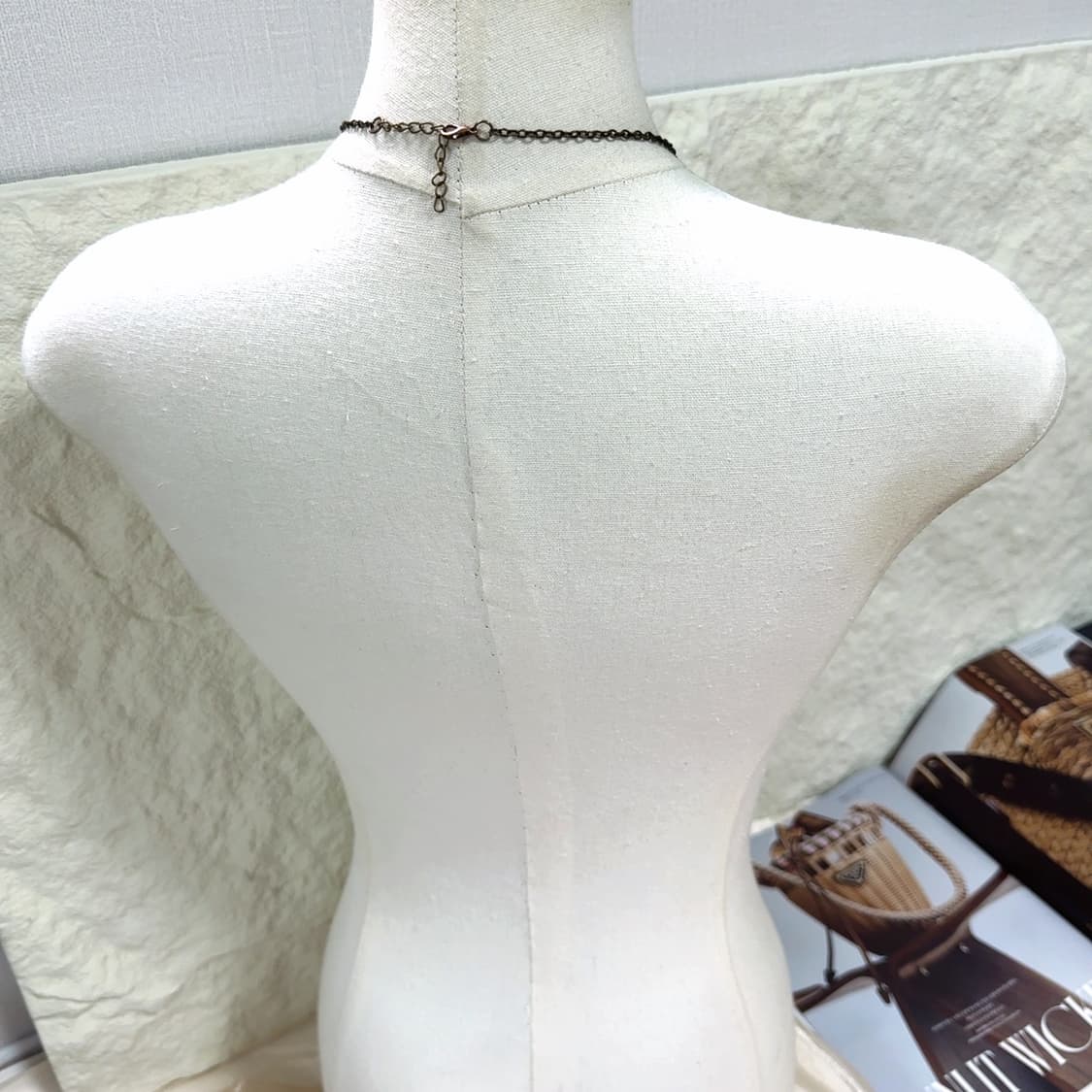빈티지 메탈 황동 레이스 칼라 목걸이 상품이미지3