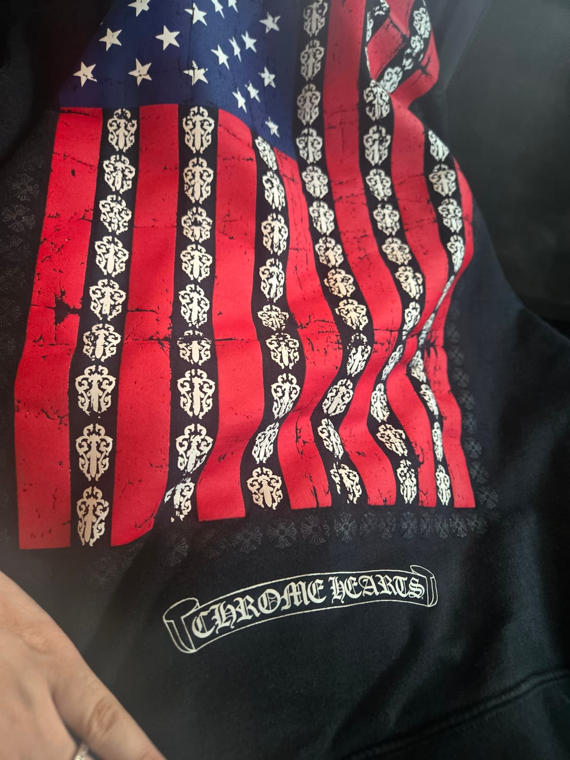 크롬하츠 성조기 후드집업 XXL 헤비웨이트 상품이미지1